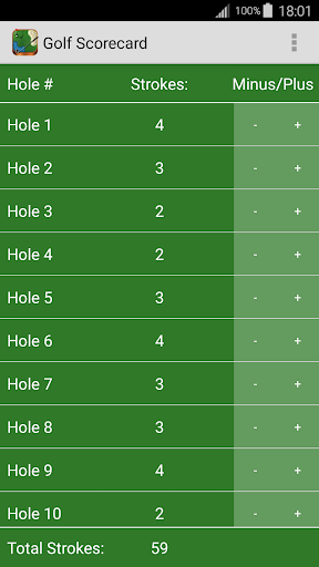 Golf Scorecard Free