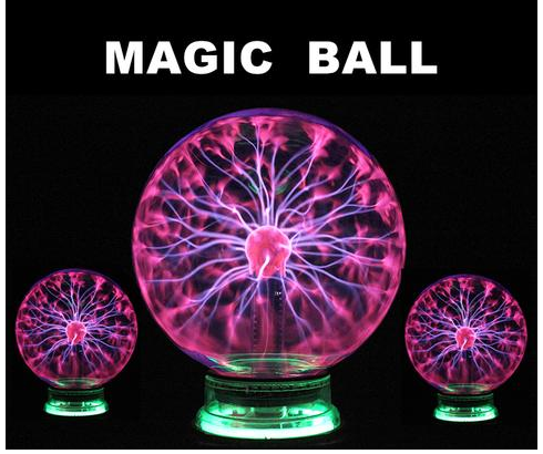 Plasma Lightning Ball Elektronisch Magisch Licht Elektrostatische Inductie Bal Magische Bal Met Muziek 4 5 6 Inch fascinerende effecten.