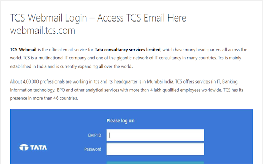 TCS Webmail