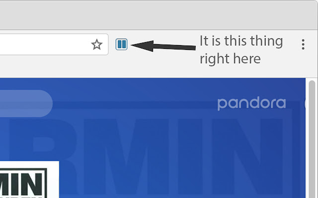 Pandora Bar Button chrome extension