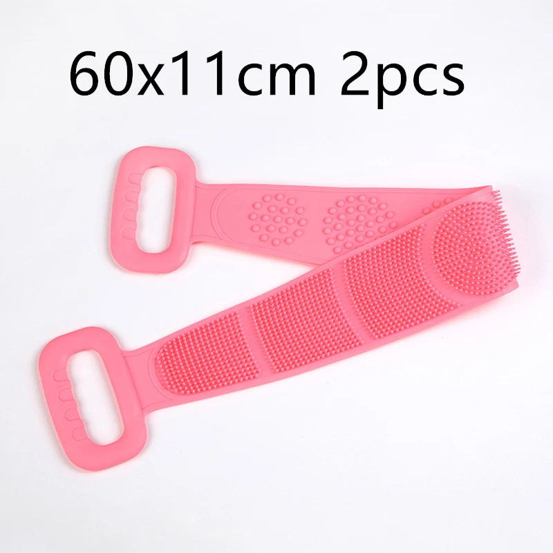Serviette de massage en silicone double face pour hommes et femmes. Exfoliation et nettoyage corporel efficaces. Peau douce et revitalisée.