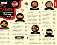 Grand Oven Bakery and Cafe menu 1