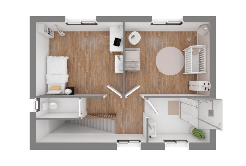  Vente Terrain + Maison - Terrain : 737m² - Maison : 124m² à Aizenay (85190) 