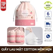 Giấy Lau Mặt Cotton Dùng 1 Lần, Khăn Mặt Khô Cuộn Giấy Tẩy Trang Lau Khô, Lau Ướt