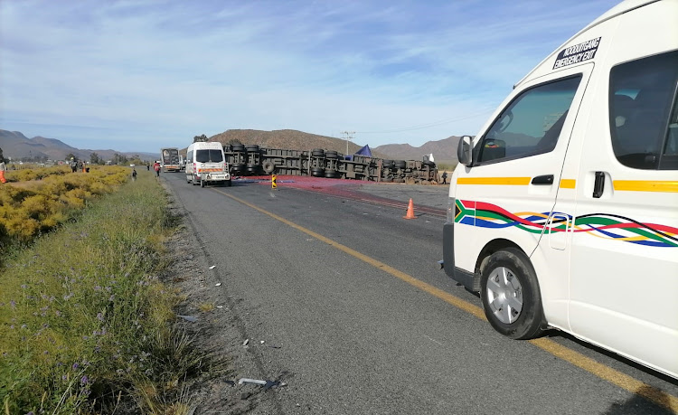 Two people died in an accident near Touwsrivier on Friday morning.