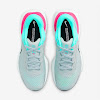 zoom x invincible run flyknit gray fog / dynamic turquoise / hyper pink / black