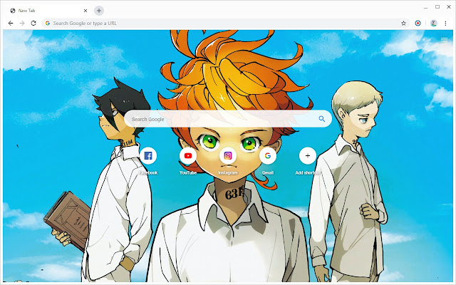 The Promised Neverland 배경 화면 새 탭