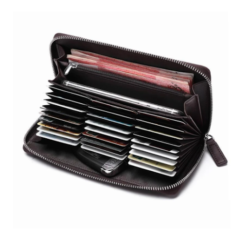 Title 5, Long Leather Mens Zipper Wallet And More. Keep...