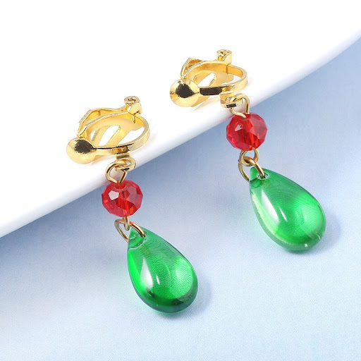 Title 2, Howls Moving Castle Water Drop Resin Earrings ...