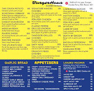 BurgerHaus Gourmet Burgers menu 1