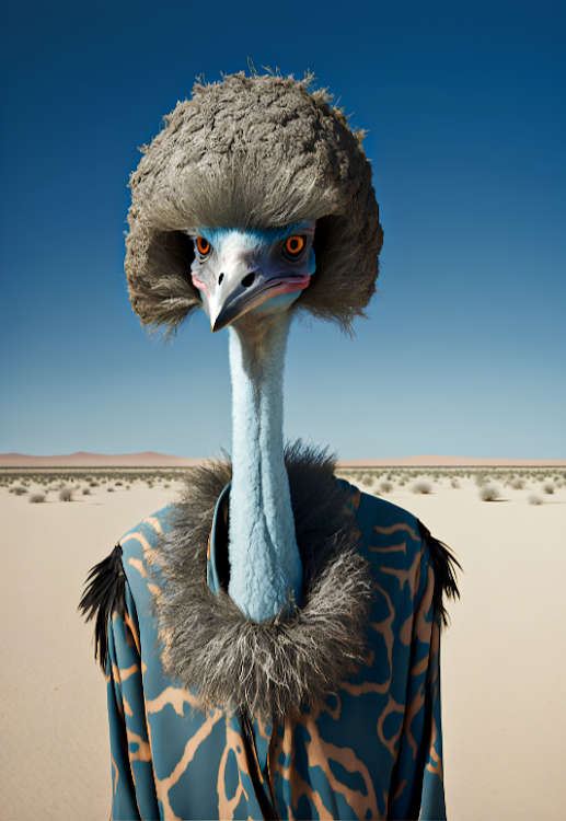 Ostrich by Stefania Bonatelli.