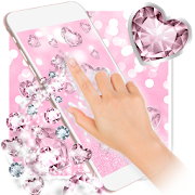 Pink Glitter Diamond Wallpaper  Icon