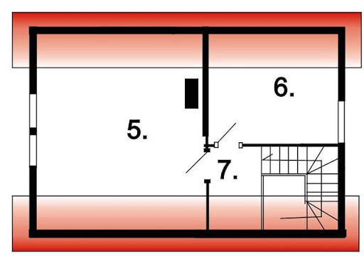 BR-104drs - Rzut poddasza