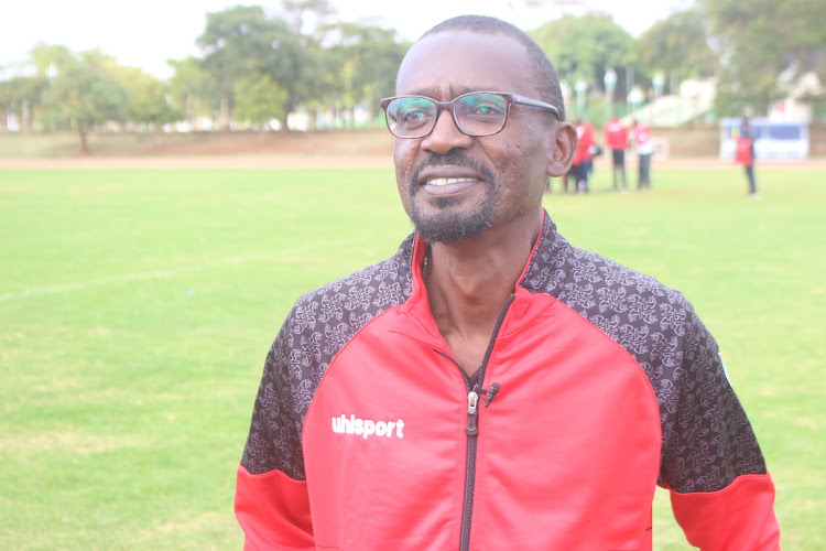 National women's Deaf football team coach Ben Bella at Kasarani