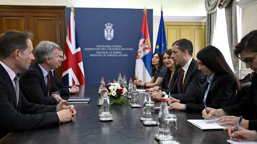 Đurić sa britanskim ambasadorom o saradnji, Kosovu i odnosima sa drugim zemljama