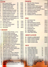 Nanking C.R - Estd 1957 menu 1