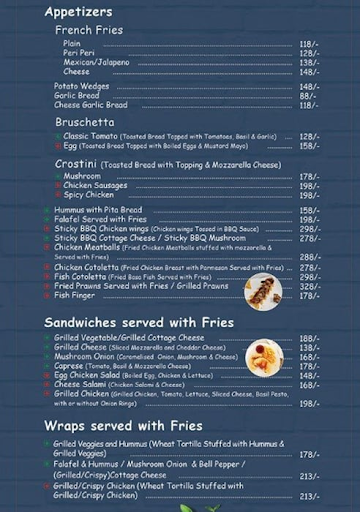 Bocca Cafe menu 