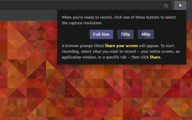 Screen Recorder chrome extension