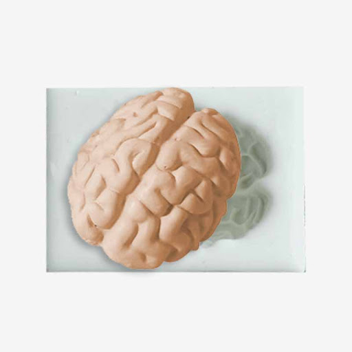 Title 3, Halloween Heart Human Brain Shaped Silicone Mol...
