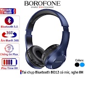 Tai Nghe Chụp Tai Không Dây Borofone Bo12 Chống Ồn Bluetooth - Chính Hãng