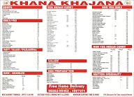 Khana Khajana Family Restaurant menu 1