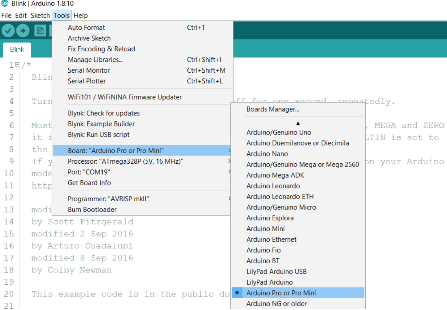 CH304G:The COM Port in Arduino IDE