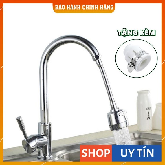 [Mã Life121210K Giảm 10% Đơn 50K] Đầu Vòi Rửa Bát, Vòi Nước Rửa Chén 2 Chế Độ Tăng Áp Xoay 360 Độ - 18Cm