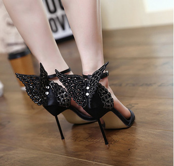 Title 9, Womens Rhinestone Party Shoes with Stiletto He...