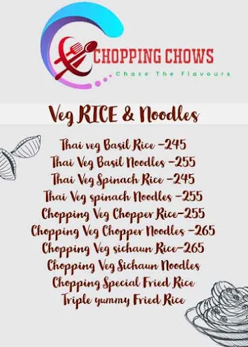 Chopping Chows menu 