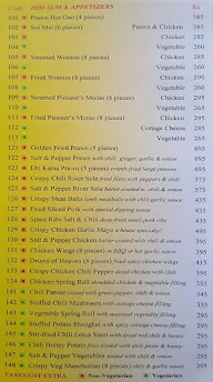 Pioneer's Flavours of China menu 8