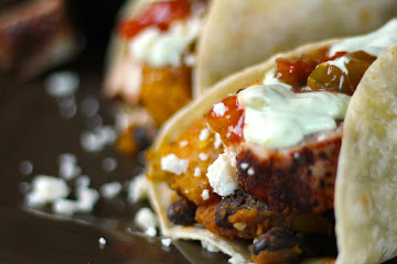 Butternut Squash Pork Burritos