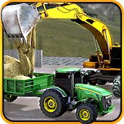 Concrete Excavator Tractor Sim  Icon