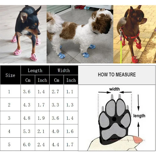Dog Shoe Summer Puppy Shoes For Small Medium Dogs Cats Outdoor Adjustable Soft Cozy Reflective Breathable Shoe Pug Chihu