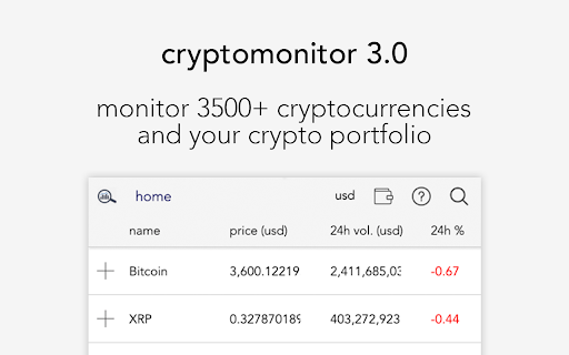 CryptoMonitor - Crypto portfolio tracker!