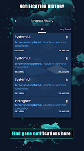 Notification History banner