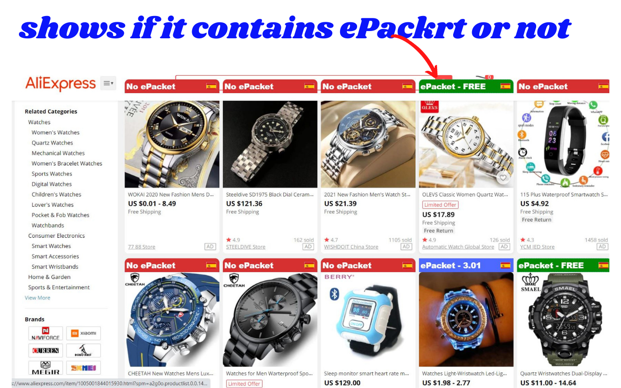 AliPacket | Aliexpress ePacket identificator Preview image 0