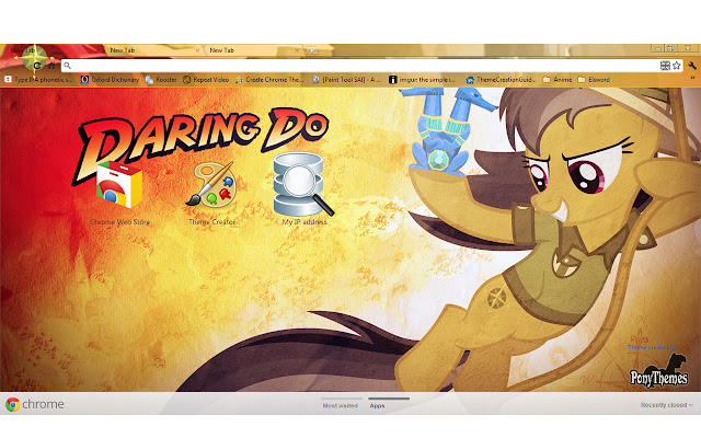 Daring Do Theme 1920x1080 chrome extension