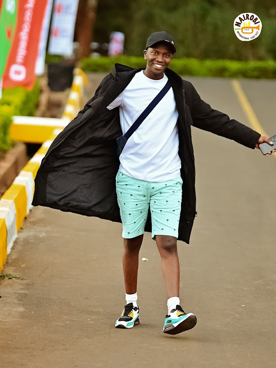 A fan during the Nairobi International Jazz Festival at Bomas of Kenya on October 28, 2023.