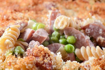 Kielbasa and Pea Casserole