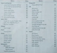 Chettinadu Aachi Samaiyal menu 1