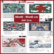 Tấm Lót Chuột, Mousepad, Bàn Di Chuột Nhiều Mẫu Siêu Dễ Thương Cỡ Lớn 80X40 , 90X40 Cm Siêu Bền, Chống Trơn Trượt