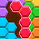 Puzzle hexagone icon