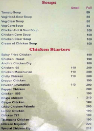 Vennela Bar & Restaurant menu 1