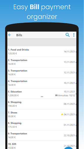 Screenshot Home Income & Expense Manager