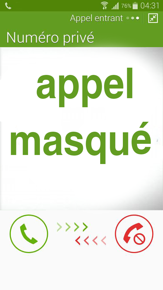 كشف المتصل المجهول appel maque Screen 2