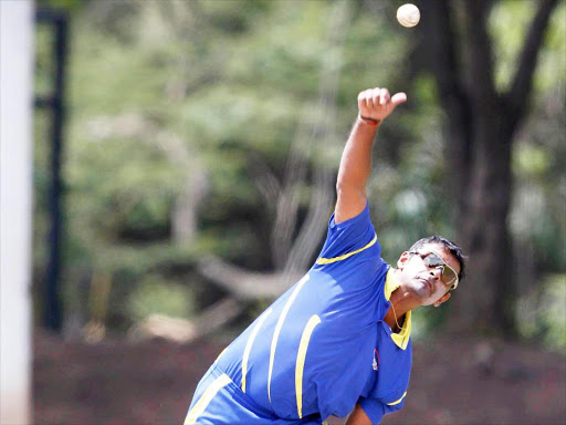 Rajesh Bhudia of Kanbis bowls during a recent Nairobi Provincial Cricket Association league match /FILE