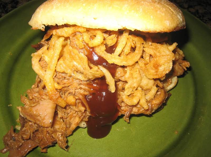 Pulled Pork & Crispy Onion Ciabatta Sandwiches