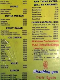 Dwarka Restaurant menu 3