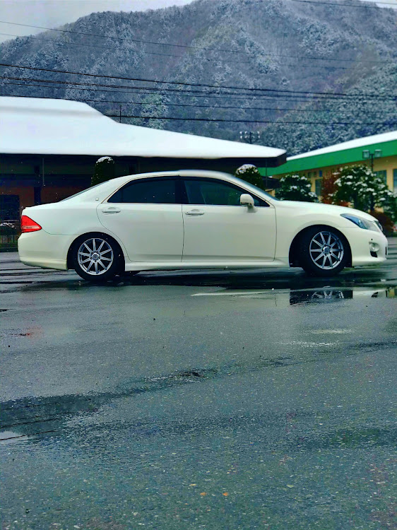 クラウンアスリートのフォローワーさんに感謝・ドライブ・雪とのコラボ・クラウンアスリート・スマホ撮影に関するカスタム事例の投稿画像3枚目