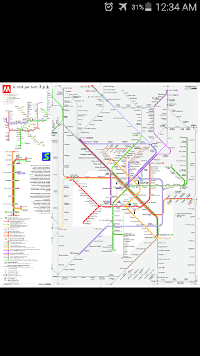 Milan Metro Rail Map